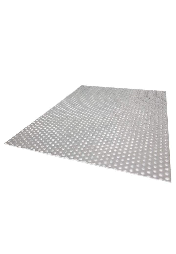 Produktbild von Elbemetall Lochblech Edelstahl 300x500 Mm – 1,50 Mm Stark, Rundloch 5 Mm, Lochabstand 8 Mm, Werkstoff 1.4301 – Korrosionsbeständig, Vielseitig Einsetzbar, Natur Silbern