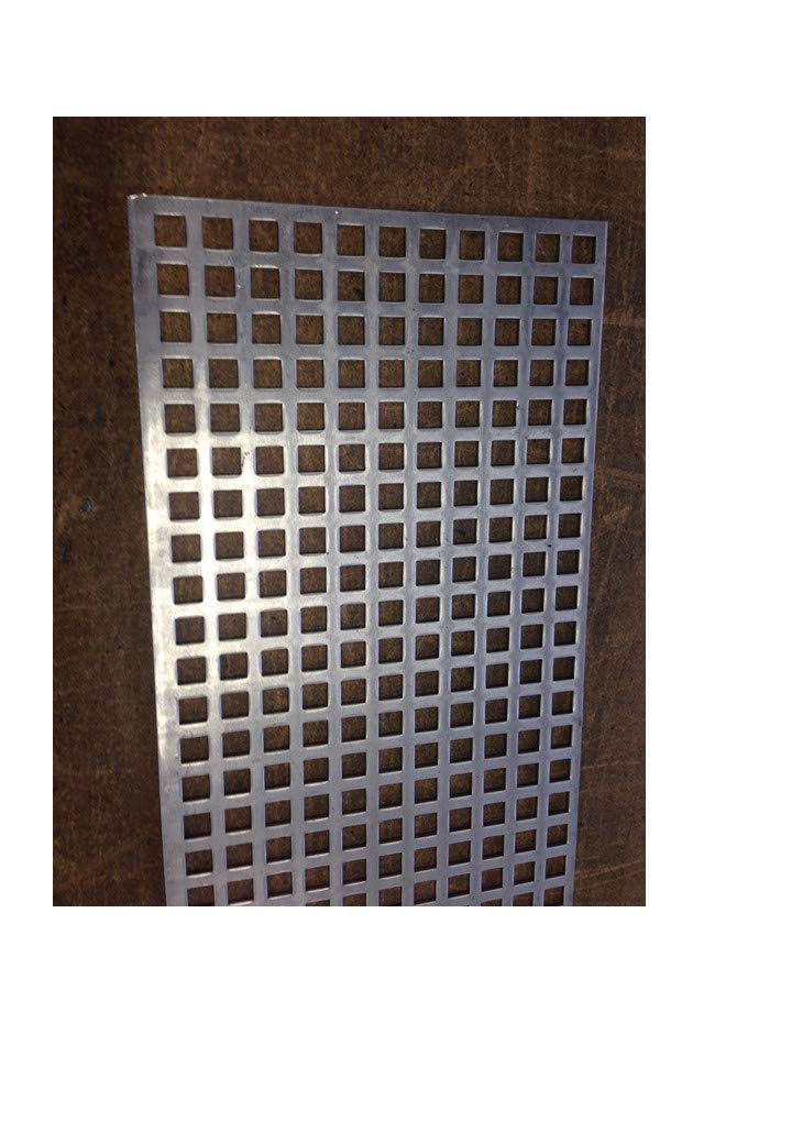 Produktbild von 2 Mm Stahl Lochblech Feuerverzinkt – Quadratlochung 10/15, Länge 1000 Mm, Breite Wählbar